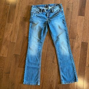Silver Tuesday low rise boot cut jeans